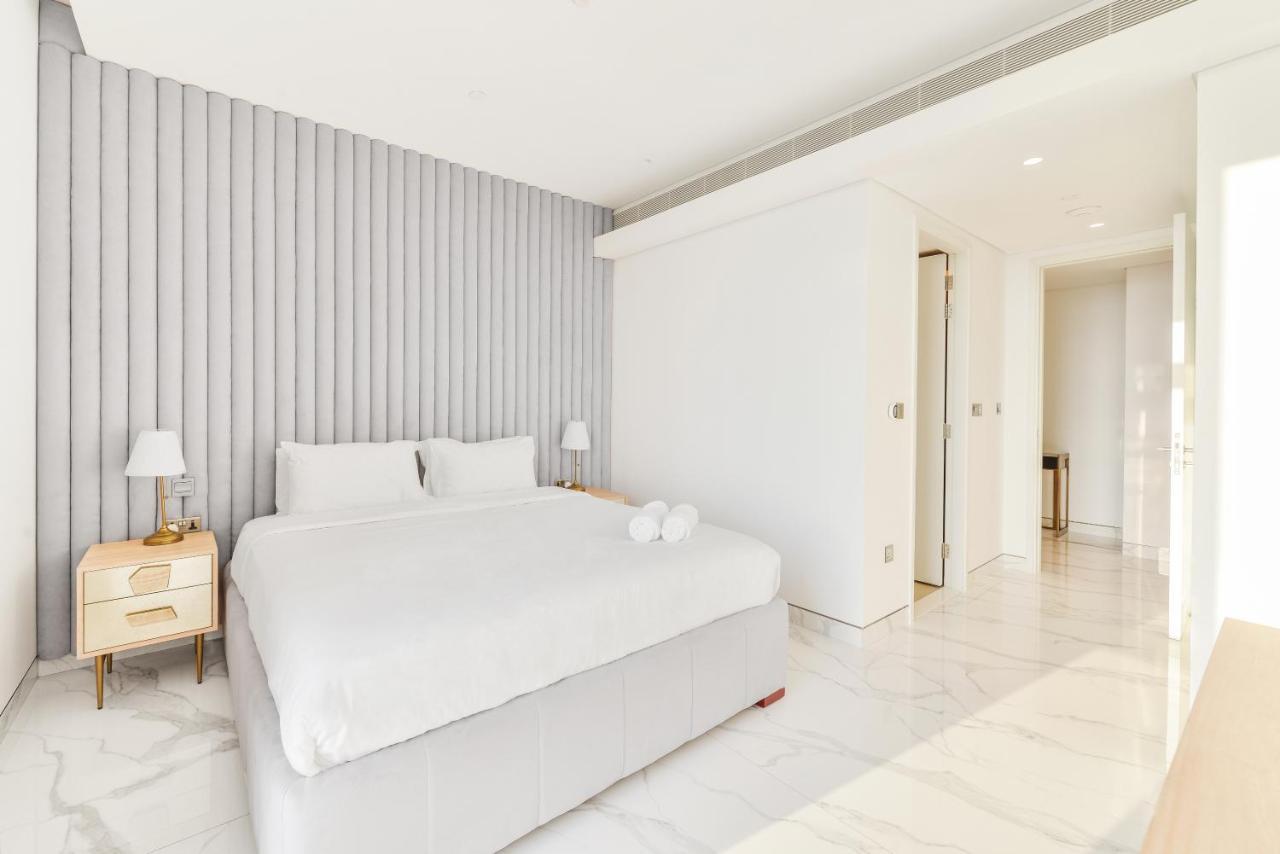 דובאי Luxe 3 Bedroom Oceanfront Apartment In The Heart Of Bluewaters Island מראה חיצוני תמונה